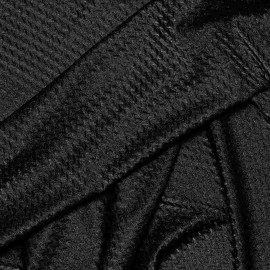 achat TISSU MAILLOT DE BAIN CHEVRON noir - Pretty Mercerie - mercerie en ligne