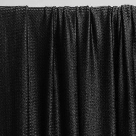 achat TISSU MAILLOT DE BAIN CHEVRON noir - Pretty Mercerie - mercerie en ligne
