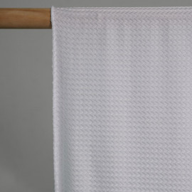 TISSU COTON IMPRIMÉ ANCRE BLEU & BLANC X 10CM