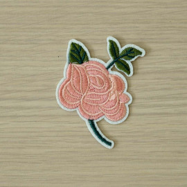 achat Badge brodé rose verte et rose  - pretty mercerie - mercerie en ligne