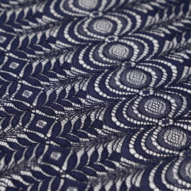 Tissu Jacquard Jardin d'hiver Blanc