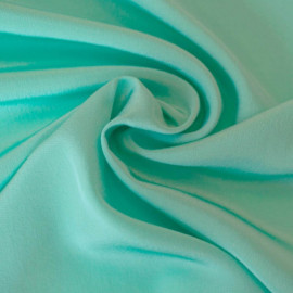 achat tissu 100 % soie crêpe de chine lucite green - pretty mercerie - mercerie en ligne