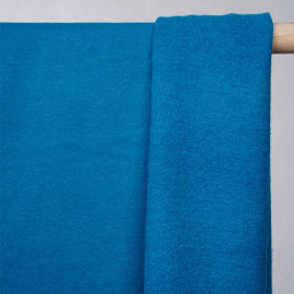 achat tissu sweat bleu mosaïque  - pretty mercerie - mercerie en ligne