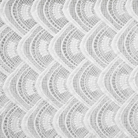 achat tissu dentelle éventail blanc - pretty mercerie - mercerie ne ligne