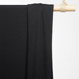 achat tissu jersey bambou noir - pretty mercerie - mercerie en ligne