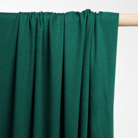 achat tissu jersey bambou vert everglade - pretty mercerie - mercerie en ligne