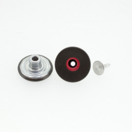 Bouton rond géométrique or