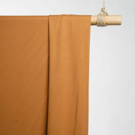 achat tissu jersey bambou caramel - pretty mercerie - mercerie en ligne