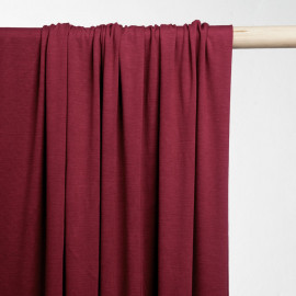 achat tissu jersey bambou sangria - pretty mercerie - mercerie en ligne