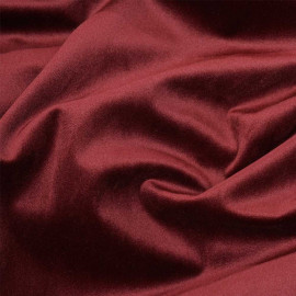 Tissu velours rumba red - tissus en ligne - pretty mercerie