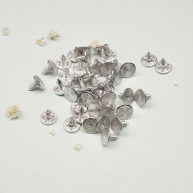 Bouton Jeans nickel motif tête de mort - mercerie en ligne -pretty mercerie