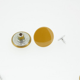 Bouton Jeans Jaune Brillant