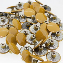 Bouton Jeans Jaune Brillant