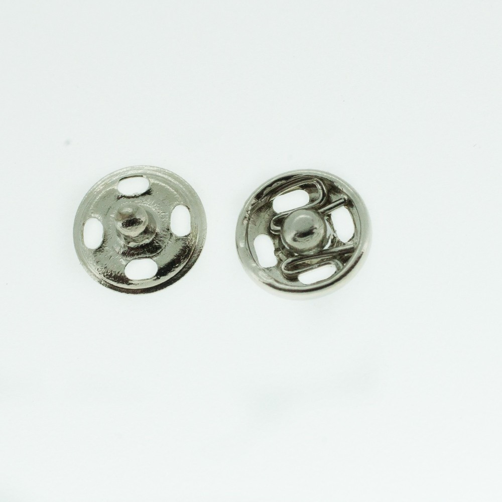 Boutons pressions nickelé 5 mm