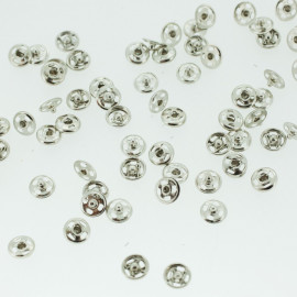 Boutons pressions nickelé 5 mm