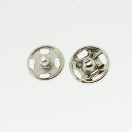 Boutons pressions nickelé 7 mm