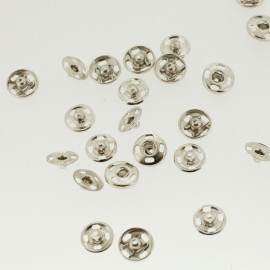 Boutons pressions nickelé 9 mm