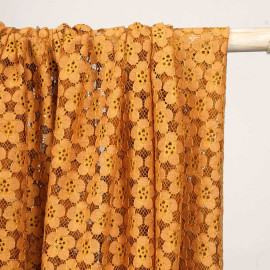 Tissu Jacquard Jardin d'hiver Blanc