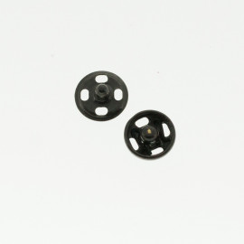 Boutons pressions noir 5 mm