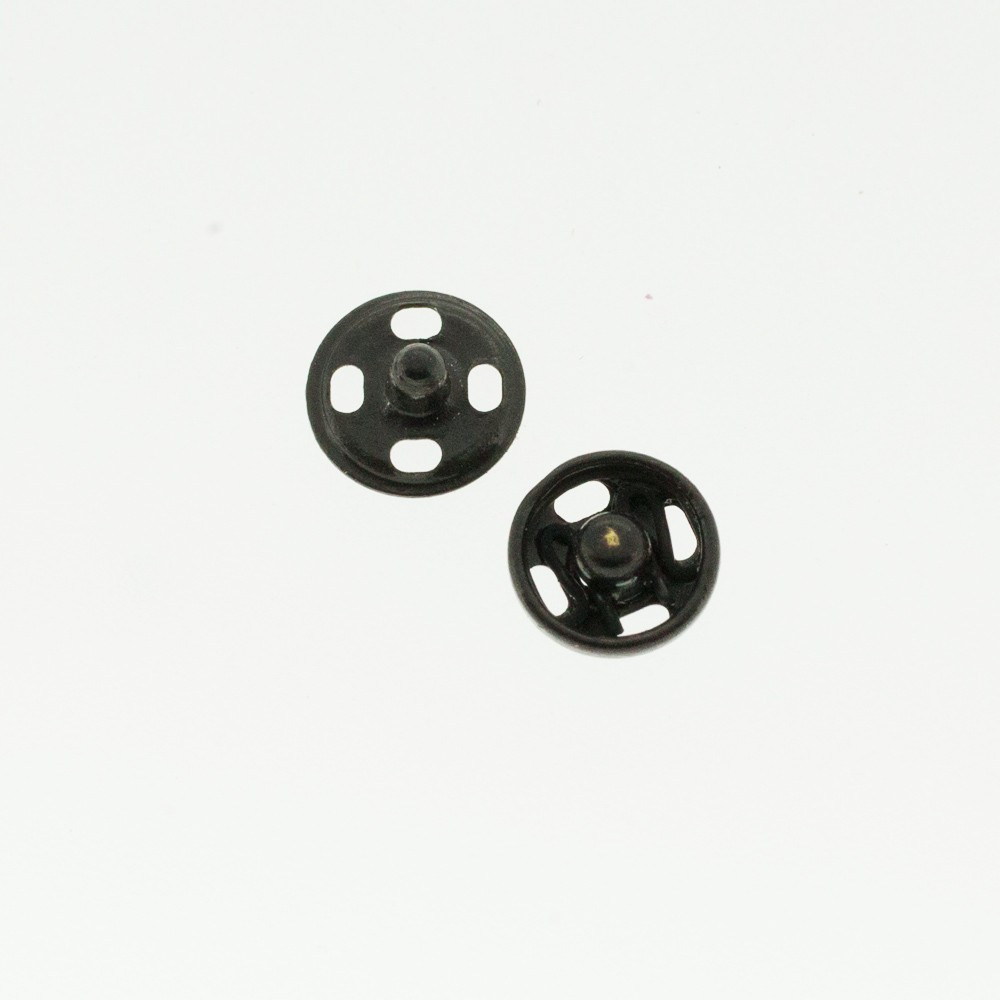 Boutons pressions noir 5 mm