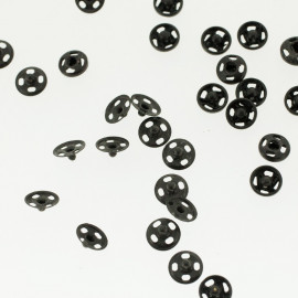 Boutons pressions noir 5 mm