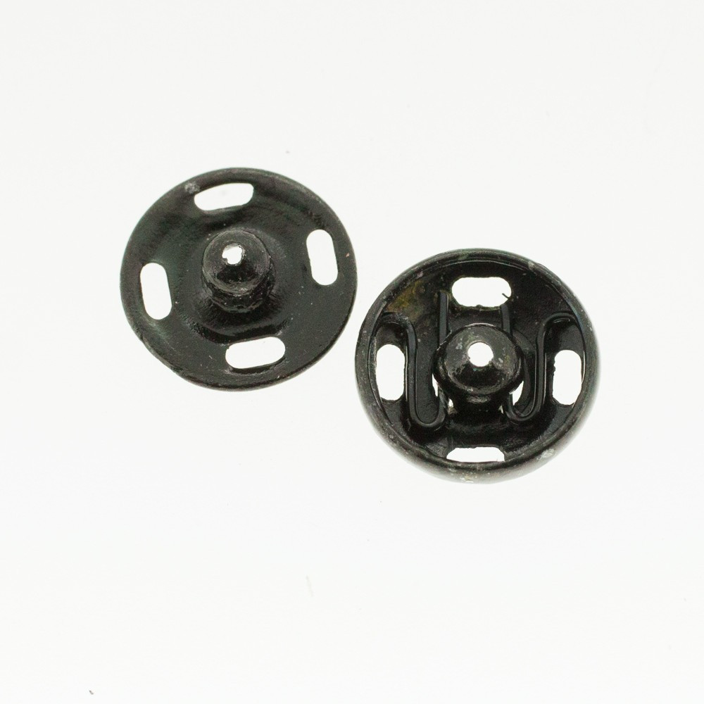 Boutons pressions noir 11 mm