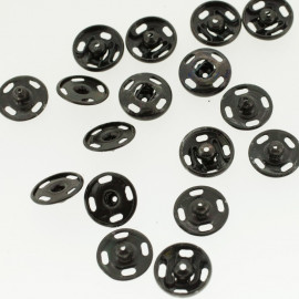 Boutons pressions noir 11 mm