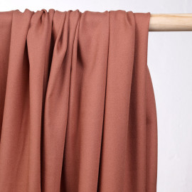 Tissu crêpe proviscose rose aragon - pretty mercerie - mercerie en ligne