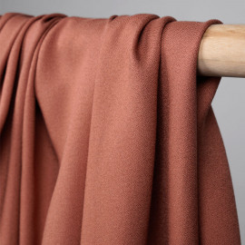 Tissu crêpe proviscose rose aragon - pretty mercerie - mercerie en ligne
