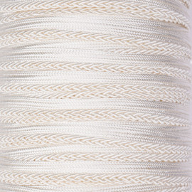 passepoil blanc cassé tressé - pretty mercerie - mercerie en ligne