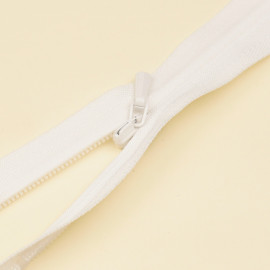 Fermeture éclair invisible non-séparable blanche 25 cm