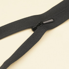 Fermeture éclair invisible non-séparable blanche 25 cm