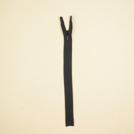 Fermeture éclair invisible non-séparable blanche 25 cm