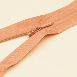 Fermeture éclair invisible non-séparable blanche 25 cm