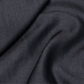 Tissu tencel effet denim bleu nuit - pretty mercerie - mercerie en ligne